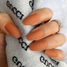 Load image into Gallery viewer, Wholesale Coffin Fake Nails Matte Wine Red Frosted Press On Nails Coloured White Black Peacock blue False Nails 27 Colors
