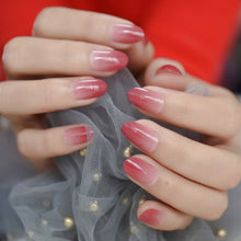 Load image into Gallery viewer, Ombre French Ballerina Fake Nail Gradeint Natural Coffin False Nails Wholesale Nails Supplier 24
