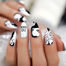 Load image into Gallery viewer, Ombre French Ballerina Fake Nail Gradeint Natural Coffin False Nails Wholesale Nails Supplier 24