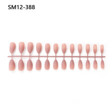Load image into Gallery viewer, 24pcs Matte Pure Color False Nails Popular Designs Glue On Long Tip Patch Artificial Nail Chip Extensions Nail Art Accessories