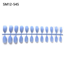 Load image into Gallery viewer, 24pcs Matte Pure Color False Nails Popular Designs Glue On Long Tip Patch Artificial Nail Chip Extensions Nail Art Accessories