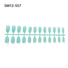 Load image into Gallery viewer, 24pcs Matte Pure Color False Nails Popular Designs Glue On Long Tip Patch Artificial Nail Chip Extensions Nail Art Accessories