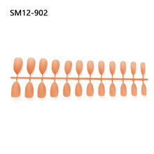 Load image into Gallery viewer, 24pcs Matte Pure Color False Nails Popular Designs Glue On Long Tip Patch Artificial Nail Chip Extensions Nail Art Accessories