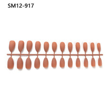 Load image into Gallery viewer, 24pcs Matte Pure Color False Nails Popular Designs Glue On Long Tip Patch Artificial Nail Chip Extensions Nail Art Accessories