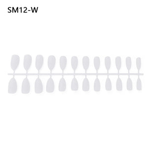 24pcs Matte Pure Color False Nails Popular Designs Glue On Long Tip Patch Artificial Nail Chip Extensions Nail Art Accessories