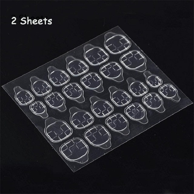 24pcs Matte Pure Color False Nails Popular Designs Glue On Long Tip Patch Artificial Nail Chip Extensions Nail Art Accessories