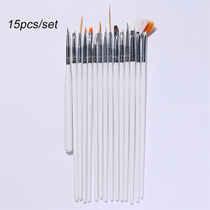 NICOLE DIARY UV Gel Brush Liner Painting Pen Acrylic Drawing Brush for Nails Gradient Rhinestone Handle Manicure Nail Art Tool