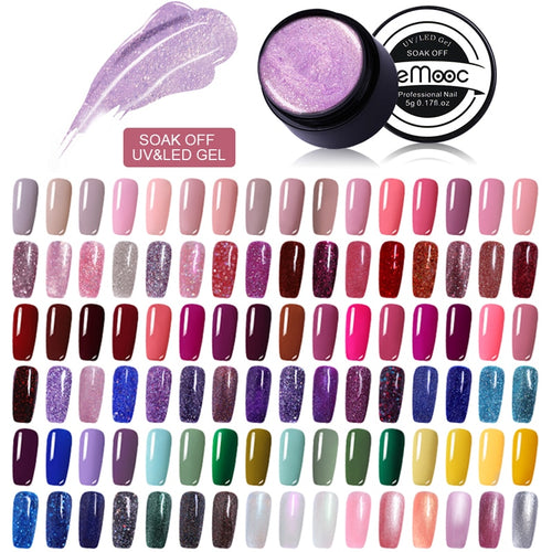 LEMOOC 180 Colors 5ML Painting Gel Varnish UV Gel Polish Manicure DIY French Nail Art Polish Design Soak Off Nail Art Painted