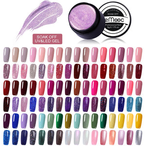 LEMOOC 180 Colors 5ML Painting Gel Varnish UV Gel Polish Manicure DIY French Nail Art Polish Design Soak Off Nail Art Painted
