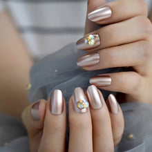 Load image into Gallery viewer, Ombre French Ballerina Fake Nail Gradeint Natural Coffin False Nails Wholesale Nails Supplier 24