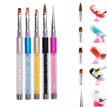 Load image into Gallery viewer, Nail Brush Nail Art Manicure Brushes Set Line Flower Pen Dotting Painting Design Acrylic Nail Gel Brush for Manicure Liner New