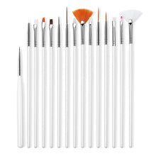 Load image into Gallery viewer, ROHWXY 12PCS Manicure Set Pencel Dotting Painting Design Acrylic Nail Art Brush For Manicure Decoration A Set of brushes