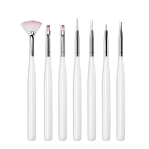 ROHWXY 12PCS Manicure Set Pencel Dotting Painting Design Acrylic Nail Art Brush For Manicure Decoration A Set of brushes