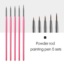 Load image into Gallery viewer, ROHWXY 12PCS Manicure Set Pencel Dotting Painting Design Acrylic Nail Art Brush For Manicure Decoration A Set of brushes