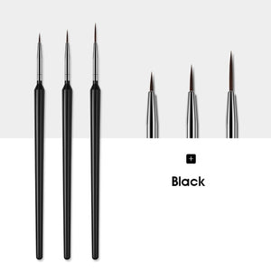 ROHWXY 12PCS Manicure Set Pencel Dotting Painting Design Acrylic Nail Art Brush For Manicure Decoration A Set of brushes