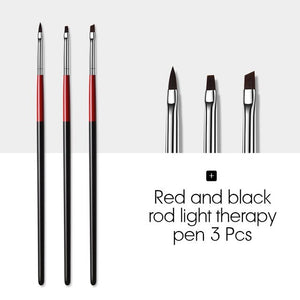 ROHWXY 12PCS Manicure Set Pencel Dotting Painting Design Acrylic Nail Art Brush For Manicure Decoration A Set of brushes