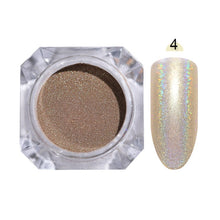 Load image into Gallery viewer, 1g Holographic Nail Powder Glitter Laser Holo Shimmer Nail Art Decorations Manicure Shining Chrome Pigment
