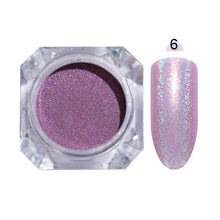 Load image into Gallery viewer, 1g Holographic Nail Powder Glitter Laser Holo Shimmer Nail Art Decorations Manicure Shining Chrome Pigment