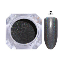 Load image into Gallery viewer, 1g Holographic Nail Powder Glitter Laser Holo Shimmer Nail Art Decorations Manicure Shining Chrome Pigment