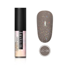 Load image into Gallery viewer, LILYCUTE 5ml Color UV Gel Holographic Glitter Sequins Semi Permanent Soak Off Nail Art Gel Polish Varnish Manicure Design