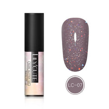 Load image into Gallery viewer, LILYCUTE 5ml Color UV Gel Holographic Glitter Sequins Semi Permanent Soak Off Nail Art Gel Polish Varnish Manicure Design