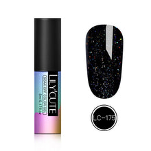 Load image into Gallery viewer, LILYCUTE 5ml Color UV Gel Holographic Glitter Sequins Semi Permanent Soak Off Nail Art Gel Polish Varnish Manicure Design