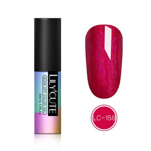 Load image into Gallery viewer, LILYCUTE 5ml Color UV Gel Holographic Glitter Sequins Semi Permanent Soak Off Nail Art Gel Polish Varnish Manicure Design