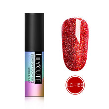 Load image into Gallery viewer, LILYCUTE 5ml Color UV Gel Holographic Glitter Sequins Semi Permanent Soak Off Nail Art Gel Polish Varnish Manicure Design
