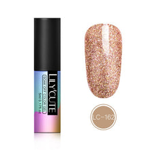 Load image into Gallery viewer, LILYCUTE 5ml Color UV Gel Holographic Glitter Sequins Semi Permanent Soak Off Nail Art Gel Polish Varnish Manicure Design