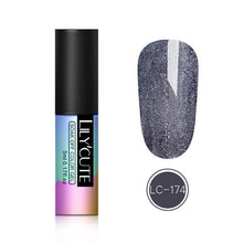 Load image into Gallery viewer, LILYCUTE 5ml Color UV Gel Holographic Glitter Sequins Semi Permanent Soak Off Nail Art Gel Polish Varnish Manicure Design
