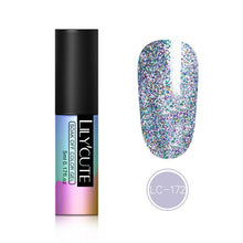 Load image into Gallery viewer, LILYCUTE 5ml Color UV Gel Holographic Glitter Sequins Semi Permanent Soak Off Nail Art Gel Polish Varnish Manicure Design