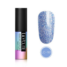 Load image into Gallery viewer, LILYCUTE 5ml Color UV Gel Holographic Glitter Sequins Semi Permanent Soak Off Nail Art Gel Polish Varnish Manicure Design