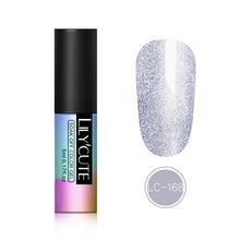 Load image into Gallery viewer, LILYCUTE 5ml Color UV Gel Holographic Glitter Sequins Semi Permanent Soak Off Nail Art Gel Polish Varnish Manicure Design