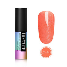 Load image into Gallery viewer, LILYCUTE 5ml Color UV Gel Holographic Glitter Sequins Semi Permanent Soak Off Nail Art Gel Polish Varnish Manicure Design