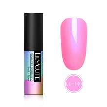 Load image into Gallery viewer, LILYCUTE 5ml Color UV Gel Holographic Glitter Sequins Semi Permanent Soak Off Nail Art Gel Polish Varnish Manicure Design