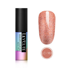 Load image into Gallery viewer, LILYCUTE 5ml Color UV Gel Holographic Glitter Sequins Semi Permanent Soak Off Nail Art Gel Polish Varnish Manicure Design