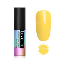 Load image into Gallery viewer, LILYCUTE 5ml Color UV Gel Holographic Glitter Sequins Semi Permanent Soak Off Nail Art Gel Polish Varnish Manicure Design
