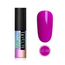 Load image into Gallery viewer, LILYCUTE 5ml Color UV Gel Holographic Glitter Sequins Semi Permanent Soak Off Nail Art Gel Polish Varnish Manicure Design