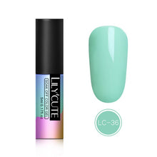 Load image into Gallery viewer, LILYCUTE 5ml Color UV Gel Holographic Glitter Sequins Semi Permanent Soak Off Nail Art Gel Polish Varnish Manicure Design