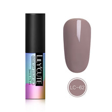 Load image into Gallery viewer, LILYCUTE 5ml Color UV Gel Holographic Glitter Sequins Semi Permanent Soak Off Nail Art Gel Polish Varnish Manicure Design