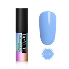Load image into Gallery viewer, LILYCUTE 5ml Color UV Gel Holographic Glitter Sequins Semi Permanent Soak Off Nail Art Gel Polish Varnish Manicure Design