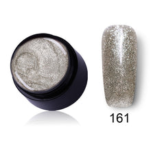 Load image into Gallery viewer, LEMOOC Starry Glitter Gel 180 Colors 5ml Pure Nail Color Varnish Nail Art Salon Soak Off UV LED Nail Art Design Gel Lacquer