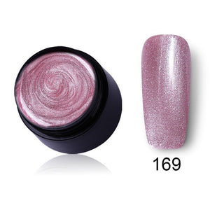 LEMOOC Starry Glitter Gel 180 Colors 5ml Pure Nail Color Varnish Nail Art Salon Soak Off UV LED Nail Art Design Gel Lacquer
