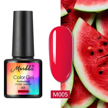 Load image into Gallery viewer, MORDDA 8 ML Gel Polish UV LED Nail Varnish For Manicure 60 Colors Gel Lacquer Semi Permanent Gel Paint Nail Art DIY Design Tools