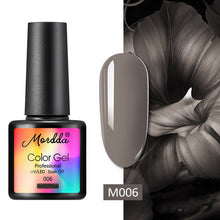 Load image into Gallery viewer, MORDDA 8 ML Gel Polish UV LED Nail Varnish For Manicure 60 Colors Gel Lacquer Semi Permanent Gel Paint Nail Art DIY Design Tools