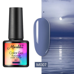 MORDDA 8 ML Gel Polish UV LED Nail Varnish For Manicure 60 Colors Gel Lacquer Semi Permanent Gel Paint Nail Art DIY Design Tools