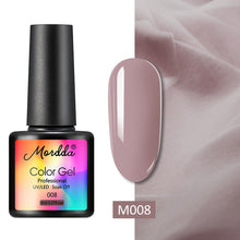 Load image into Gallery viewer, MORDDA 8 ML Gel Polish UV LED Nail Varnish For Manicure 60 Colors Gel Lacquer Semi Permanent Gel Paint Nail Art DIY Design Tools