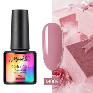 MORDDA 8 ML Gel Polish UV LED Nail Varnish For Manicure 60 Colors Gel Lacquer Semi Permanent Gel Paint Nail Art DIY Design Tools