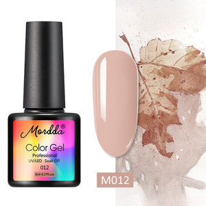 MORDDA 8 ML Gel Polish UV LED Nail Varnish For Manicure 60 Colors Gel Lacquer Semi Permanent Gel Paint Nail Art DIY Design Tools