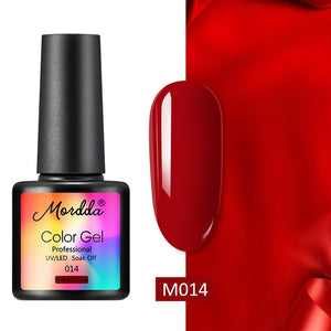 MORDDA 8 ML Gel Polish UV LED Nail Varnish For Manicure 60 Colors Gel Lacquer Semi Permanent Gel Paint Nail Art DIY Design Tools
